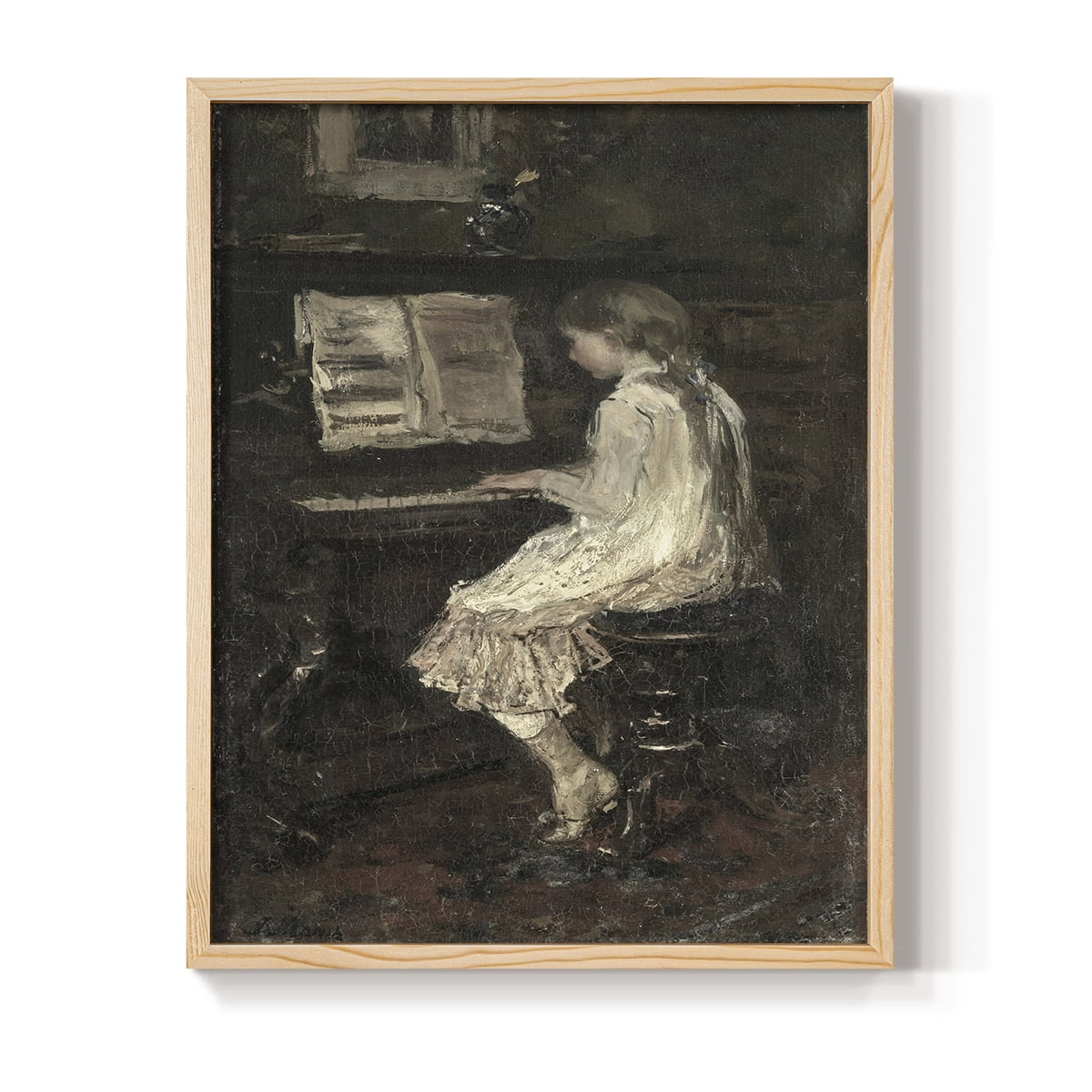Vintage Animal Print XXXI - 10in. x 8in. Vintage Framed Print in Natural Wood Frame