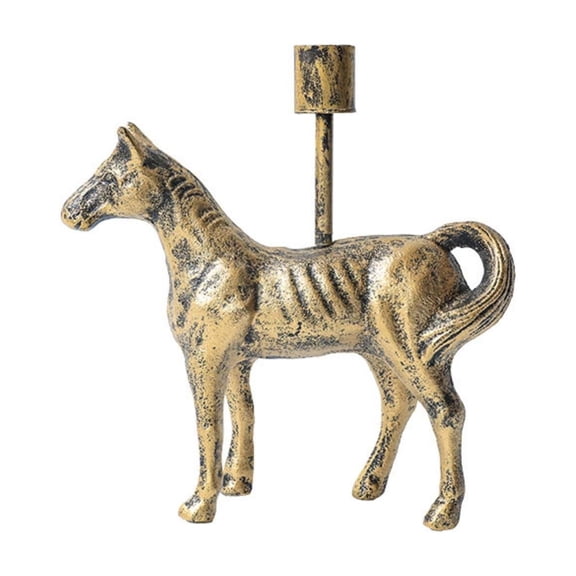 Vintage Animal Shaped Candle Holder, Gold Iron Decorative Ornament For Home Decor, Showroom Or Hotel Villa, 19x18.7cm