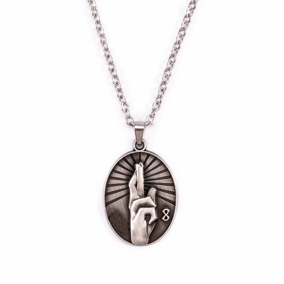 Vintage Anime Necklace Pendant Carved Engraved for Men Women Jewelry