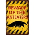 thumbnail image 1 of Vintage Anteater Metal Sign Beware of Anteater Aluminum Sign Funny Beware Animal Decor 12"x8" Inch, 1 of 10