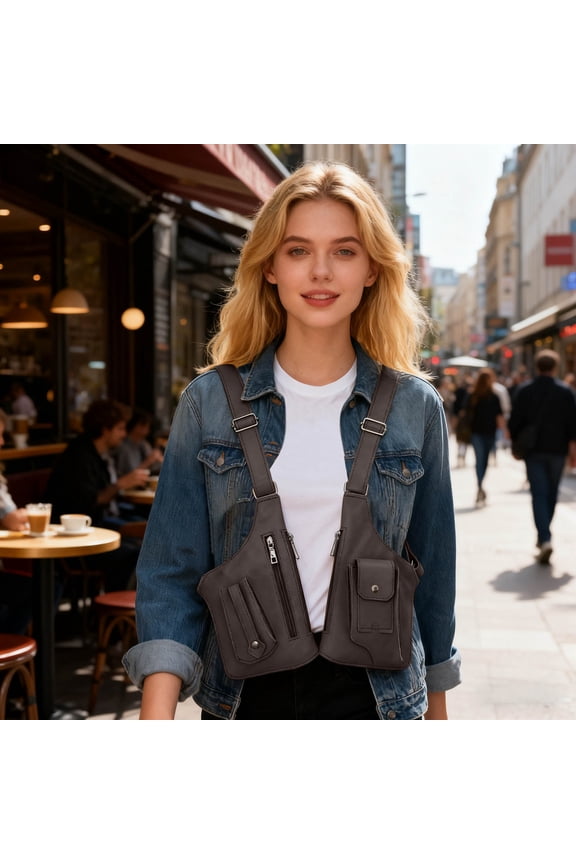 Vintage Anti-Theft Convertible Wallet Backpack - Secure Double Shoulder Bag and Crossbody Purse Travel Bag Handbag