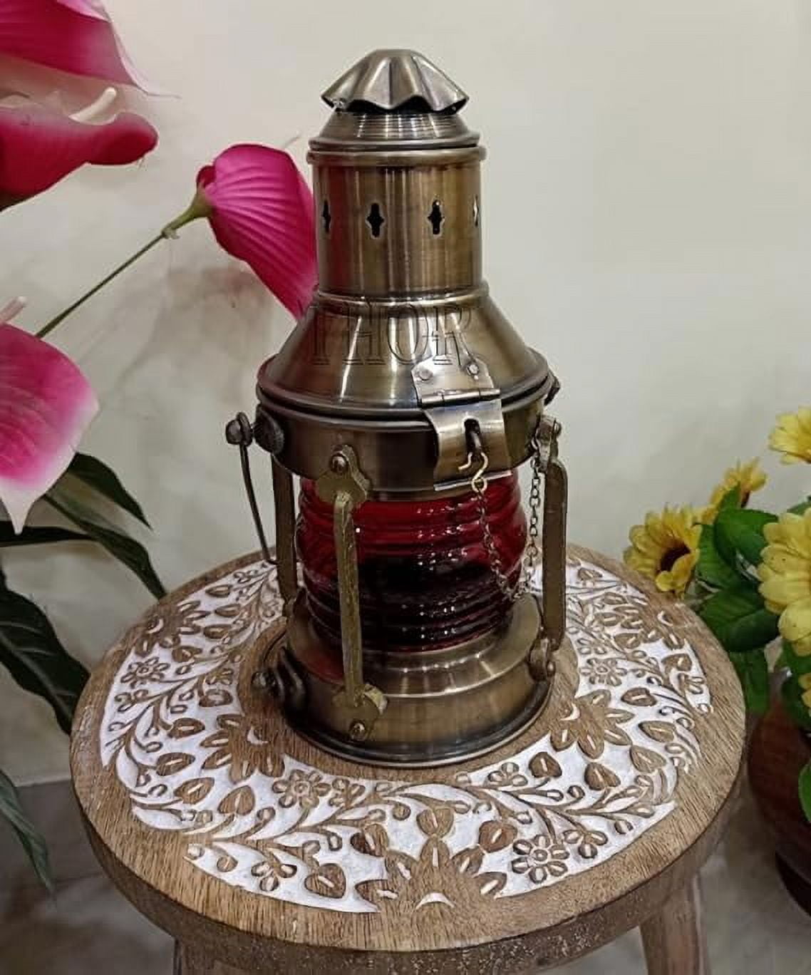 Vintage Antique Oil Lamp Maritime Ship Lantern-Anchor Boat Light Lamp Decor Rustic Vintage Home Decor Gifts