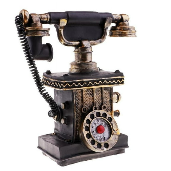 Vintage Antique Rotary Telephone Corded Retro Phone Home Decoration 7111-31