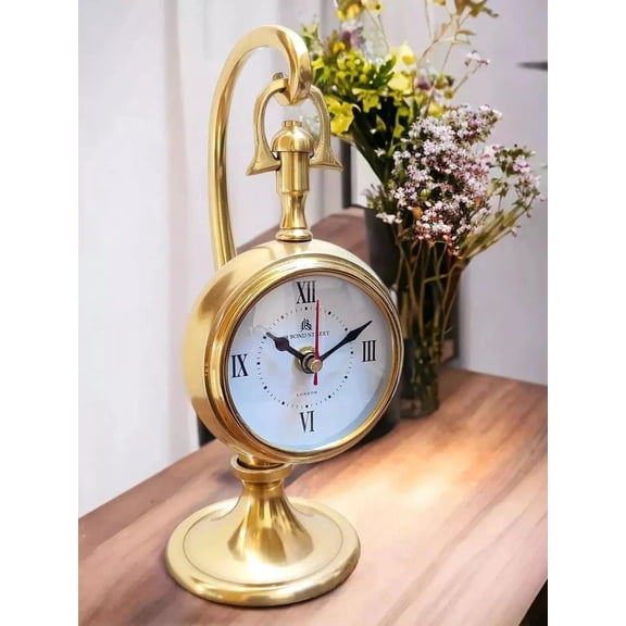 Vintage Antique Style Nautical Marine Table Desk Clock, Gift