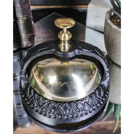 Vintage Antique Style Ornate Victorian Small Front Desk Hotel Bell Paperweight