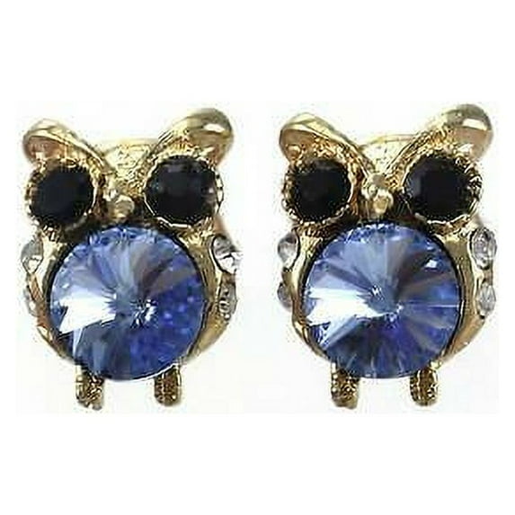 Vintage Antique Style Owl Bird Animal Lover Stud Post Pierced Earrings e521