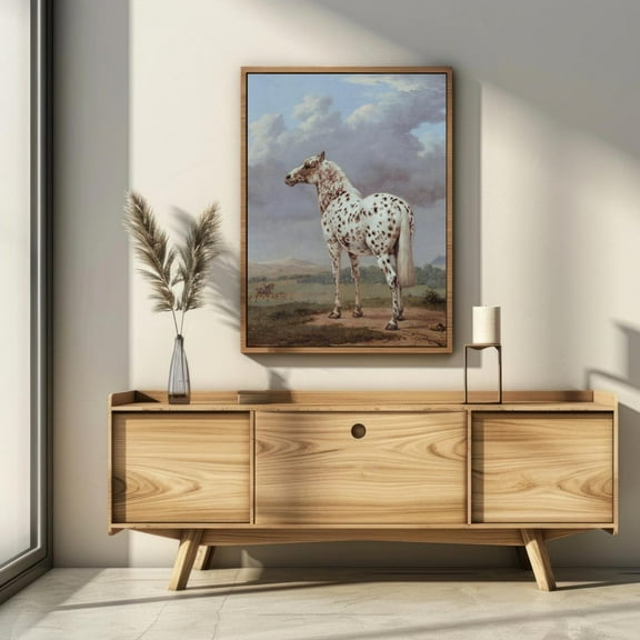 Vintage Appaloosa Horse Poster Equestrian Farmhouse Wall Art Home Decor, 12x18 UNFRAMED