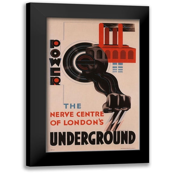 Vintage Apple Collection 10x14 Black Modern Framed Museum Art Print Titled - London Brightest