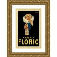 thumbnail image 1 of Vintage Apple Collection 10x14 Gold Ornate Wood Framed with Double Matting Museum Art Print Titled - Marsala Florio, 1 of 4