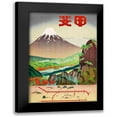 thumbnail image 1 of Vintage Apple Collection 11x14 Black Modern Framed Museum Art Print Titled - 1930S Japan Travel Poster 2, 1 of 5