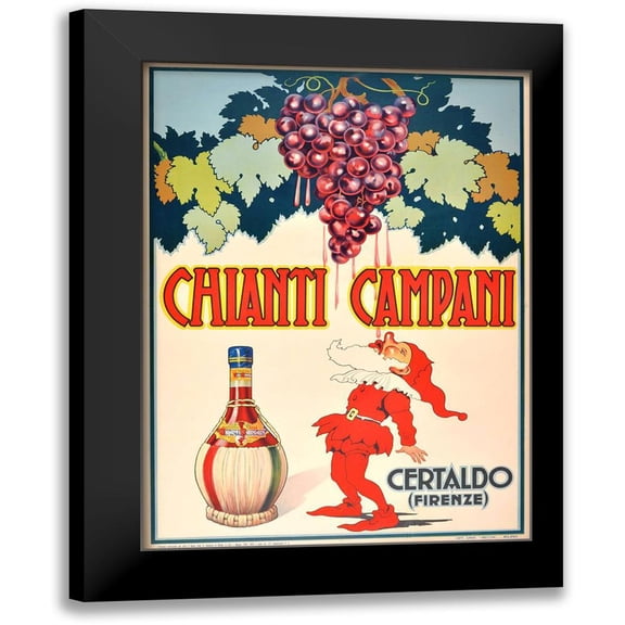 Vintage Apple Collection 11x14 Black Modern Framed Museum Art Print Titled - Chianti