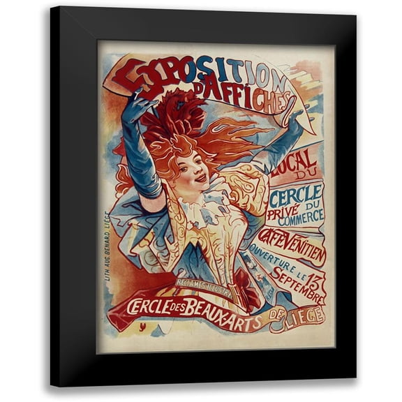 Vintage Apple Collection 11x14 Black Modern Framed Museum Art Print Titled - Exposition D Affiche