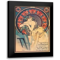 Vintage Apple Collection 11x14 Black Modern Framed Museum Art Print Titled - Mucha La Plume