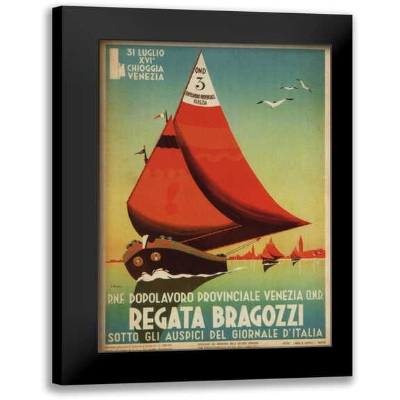 Vintage Apple Collection 11x14 Black Modern Framed Museum Art Print Titled - Regata Bragozzi