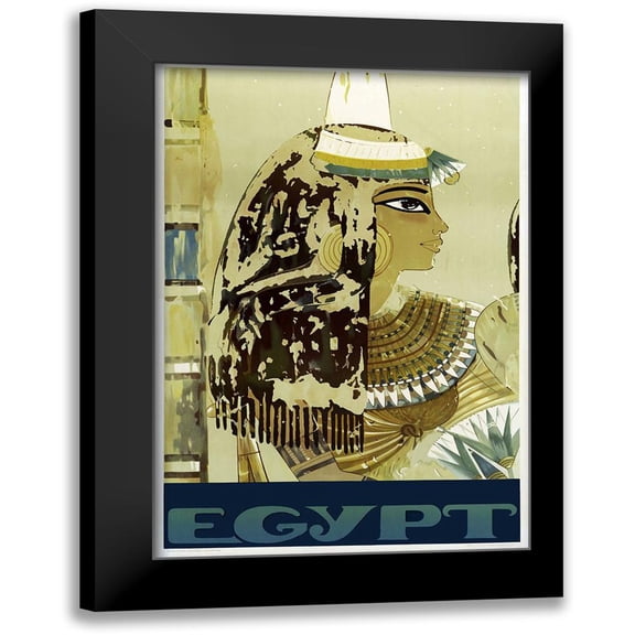 Vintage Apple Collection 11x14 Black Modern Framed Museum Art Print Titled - Visit Egypt Cleopatra