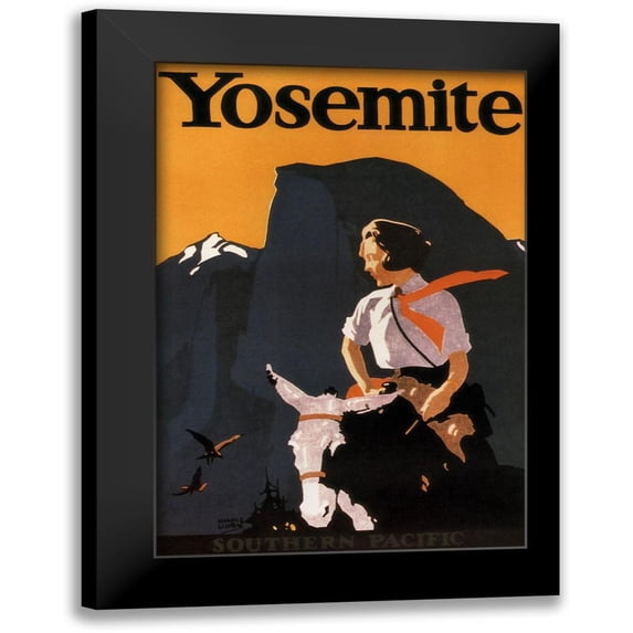 Vintage Apple Collection 11x14 Black Modern Framed Museum Art Print Titled - Yosemite Orang