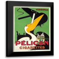 thumbnail image 1 of Vintage Apple Collection 11x14 Black Modern Framed Museum Art Print Titled - pelican_cigarettes, 1 of 5