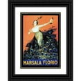 thumbnail image 1 of Vintage Apple Collection 11x14 Black Ornate Wood Framed with Double Matting Museum Art Print Titled - Marsala Florio, 1 of 4