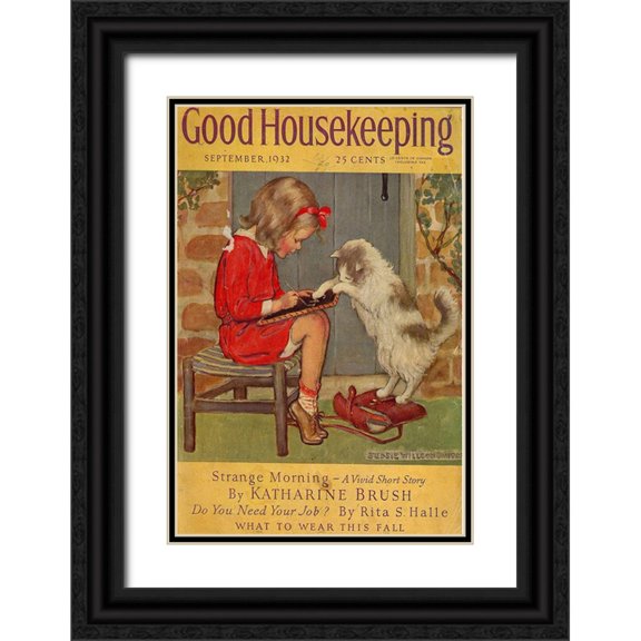 Vintage Apple Collection 11x14 Black Ornate Wood Framed with Double Matting Museum Art Print Titled - gp1