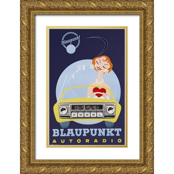 Vintage Apple Collection 11x14 Gold Ornate Wood Framed with Double Matting Museum Art Print Titled - Blaunkpunkt