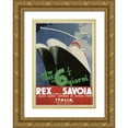 thumbnail image 1 of Vintage Apple Collection 11x14 Gold Ornate Wood Framed with Double Matting Museum Art Print Titled - Rex Savoia, 1 of 4