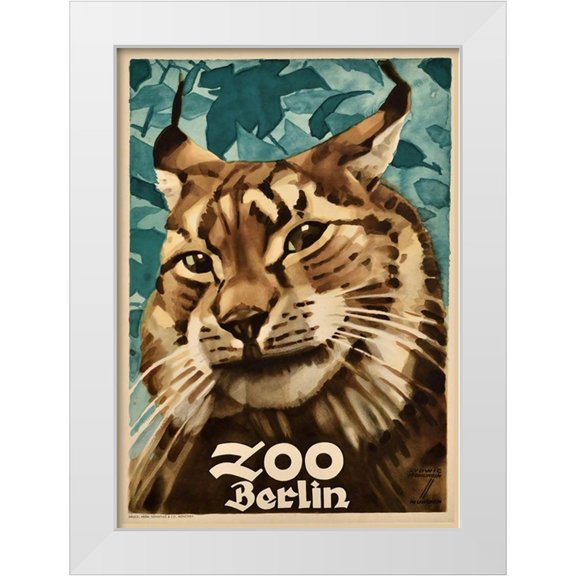 Vintage Apple Collection 11x14 White Modern Wood Framed Museum Art Print Titled - Berlin Zoo