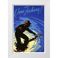 thumbnail image 1 of Vintage Apple Collection 11x14 White Modern Wood Framed Museum Art Print Titled - Come Fishing, 1 of 4