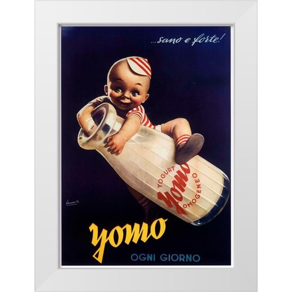 Vintage Apple Collection 11x14 White Modern Wood Framed Museum Art Print Titled - Ogni