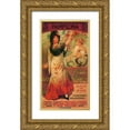 thumbnail image 1 of Vintage Apple Collection 11x18 Gold Ornate Wood Framed with Double Matting Museum Art Print Titled - Pamplona I, 1 of 4
