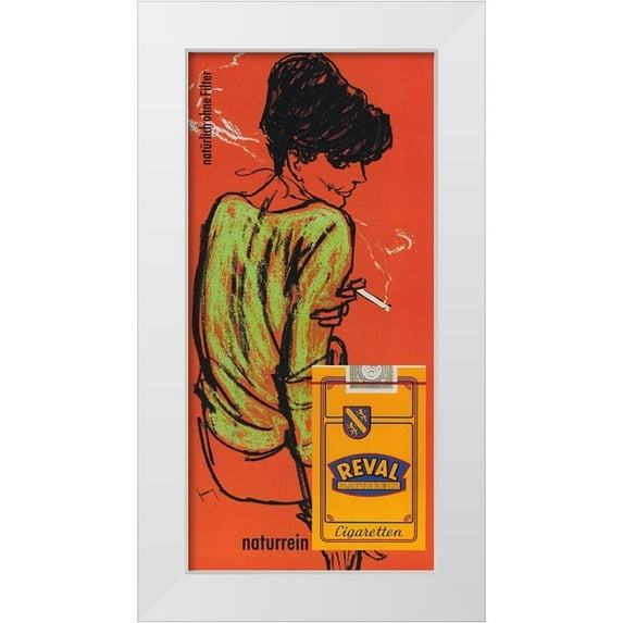 Vintage Apple Collection 11x18 White Modern Wood Framed Museum Art Print Titled - Reval Cig Germany