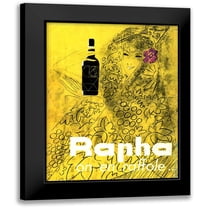 Vintage Apple Collection 12x14 Black Modern Framed Museum Art Print Titled - Rapha