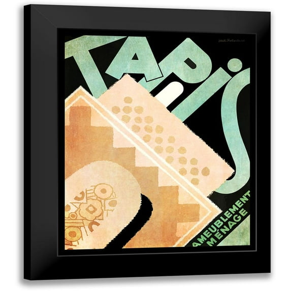 Vintage Apple Collection 12x14 Black Modern Framed Museum Art Print Titled - Tapis