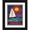 thumbnail image 1 of Vintage Apple Collection 12x14 Black Ornate Wood Framed with Double Matting Museum Art Print Titled - Jamaica, 1 of 4