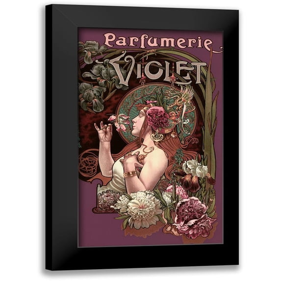 Vintage Apple Collection 12x18 Black Modern Framed Museum Art Print Titled - Parfumerie Violet