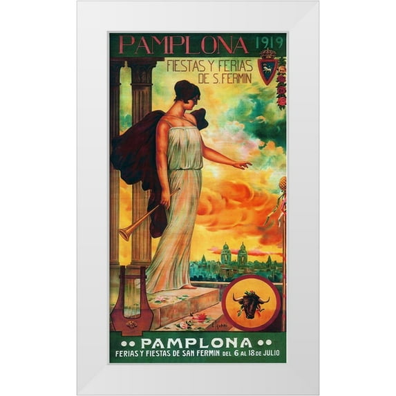 Vintage Apple Collection 12x18 White Modern Wood Framed Museum Art Print Titled - Pamplona V