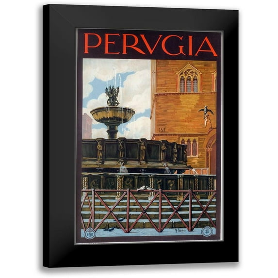 Vintage Apple Collection 13x18 Black Modern Framed Museum Art Print Titled - Perugia