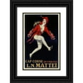 thumbnail image 1 of Vintage Apple Collection 13x18 Black Ornate Wood Framed with Double Matting Museum Art Print Titled - Cap Corse Quinquina, 1 of 4