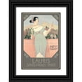 thumbnail image 1 of Vintage Apple Collection 13x18 Black Ornate Wood Framed with Double Matting Museum Art Print Titled - Lauris, 1 of 4