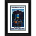 thumbnail image 1 of Vintage Apple Collection 13x18 Black Ornate Wood Framed with Double Matting Museum Art Print Titled - London Northwestern, 1 of 4