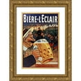 thumbnail image 1 of Vintage Apple Collection 13x18 Gold Ornate Wood Framed with Double Matting Museum Art Print Titled - Biére de L’Eclair, 1 of 4