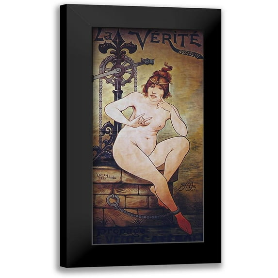 Vintage Apple Collection 13x24 Black Modern Framed Museum Art Print Titled - Bike 48