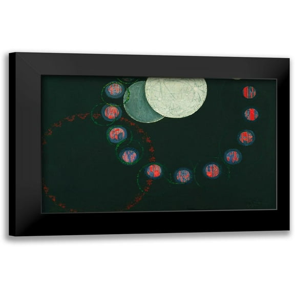 Vintage Apple Collection 14x10 Black Modern Framed Museum Art Print Titled - František Kupka - The First Step