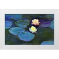thumbnail image 1 of Vintage Apple Collection 14x10 White Modern Wood Framed Museum Art Print Titled - Monet-Water Lily detail_blur, 1 of 4