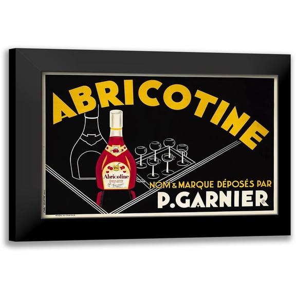 Vintage Apple Collection 14x11 Black Modern Framed Museum Art Print Titled - Abricotine