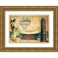 thumbnail image 1 of Vintage Apple Collection 14x11 Gold Ornate Wood Framed with Double Matting Museum Art Print Titled - Salle De Bain (2), 1 of 4