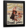 thumbnail image 1 of Vintage Apple Collection 14x18 Black Modern Framed Museum Art Print Titled - Bazar de Lâ€™Hotel de Ville, 1 of 5
