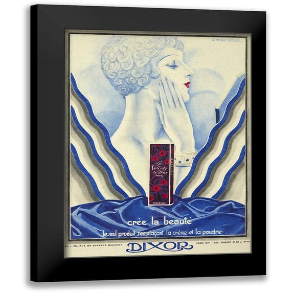 Vintage Apple Collection 14x18 Black Modern Framed Museum Art Print Titled - Beauty Cream