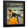 thumbnail image 1 of Vintage Apple Collection 14x18 Black Modern Framed Museum Art Print Titled - Biarritz, 1 of 5