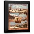 thumbnail image 1 of Vintage Apple Collection 14x18 Black Modern Framed Museum Art Print Titled - Chemins de Fer de Paris Lyon, 1 of 5