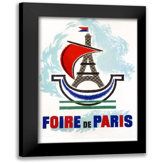 Vintage Apple Collection 14x18 Black Modern Framed Museum Art Print Titled - Foire De Paris